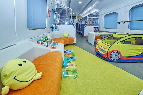 Детская игровая в поезде